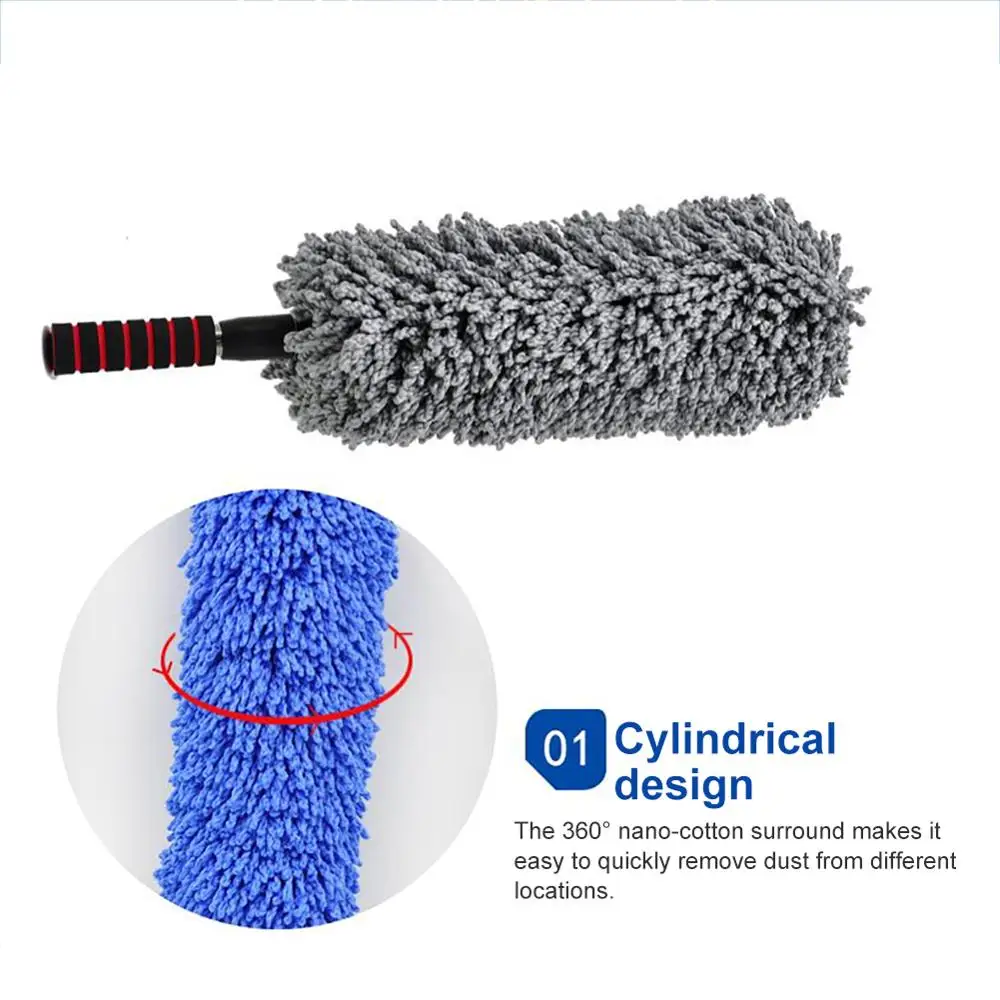 

High Quality Car Wash Brush Habdle Vehicle Clean Microfiber Telescoping Car Body Duster Wax Dust Mop Cleaning Brush For Car Tool