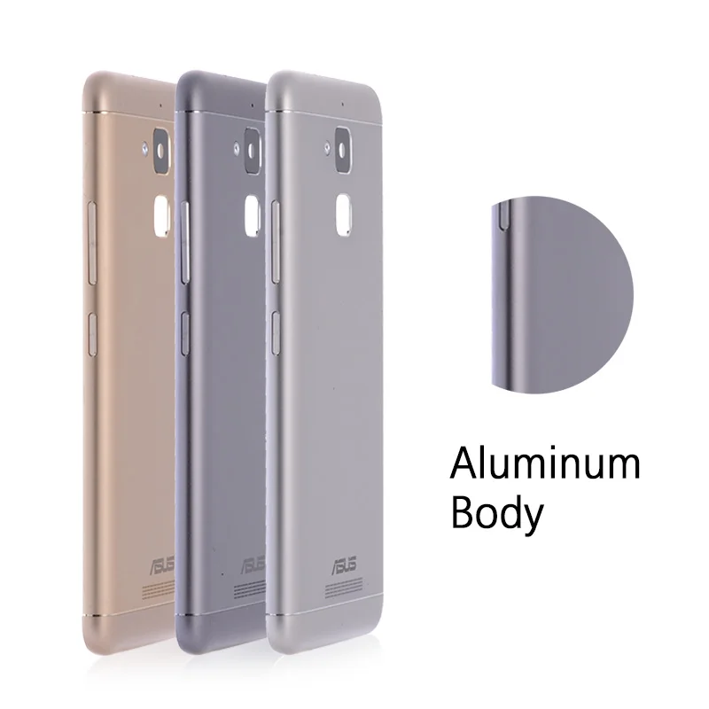 Задняя крышка корпуса для ASUS Zenfone 3 Max ZC520TL задняя крышка батарейного отсека задняя дверь чехол Замена с кнопками громкости питания объектив камеры