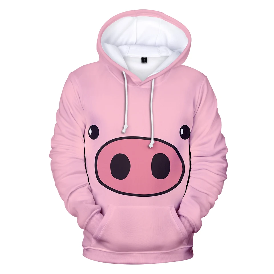 

3D Cute Pig Hoodies Men Sweatshirts Fashion Women Print Hoodies Pullovers Autumn Sweatshirts Anime 2019 Pig Hoodies Clothing