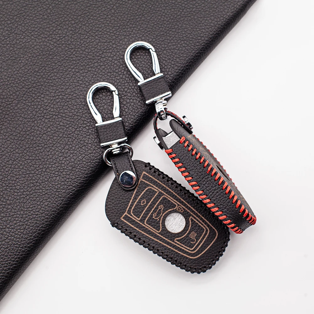 

Стильный кожаный чехол для автомобильного ключа для BMW 520 525 f30 f10 F18 118i 320i 1 3 5 7 серии X3 X4 M3 M4 M5 защитный чехол для автомобильного ключа