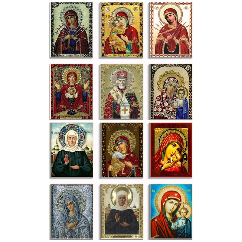 

5D diy diamond painting religious Picture cross stitch 3d diamond embroidery kits diamond mosaic rhinestones embroidery WDY