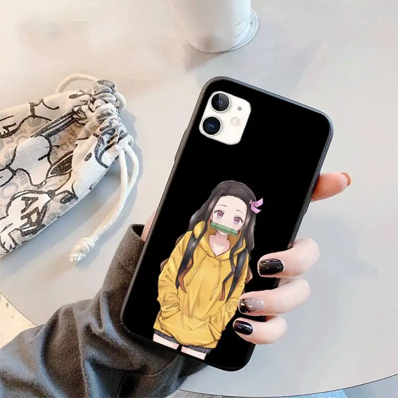 

Anime cartoon fun aesthetics Demon Slayer Phone Case for iPhone 11 12 mini pro XS MAX 8 7 6 6S Plus X 5S SE 2020 XR