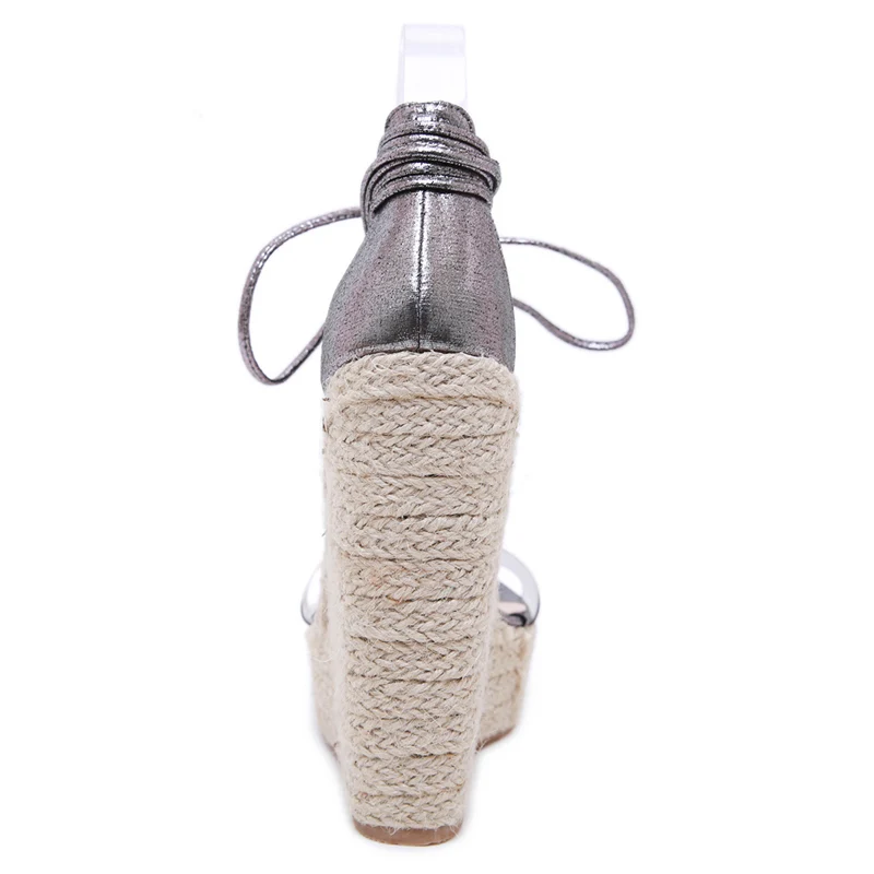 2019 летние женские прозрачные босоножки на высоком каблуке 15 см танкетке с