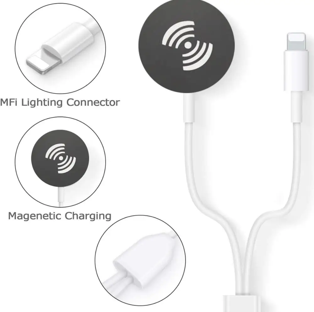 Портативный зарядный шнур для iWatch 6 SE 5 4 USB-кабель Apple Watch Series 3 2 1 iPhone iPad