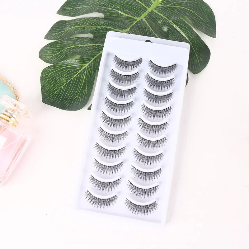 10 пар 3D норковые накладные ресницы натуральные пушистые драматические объемные