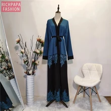 Открытый абайя кимоно хиджаб мусульманское платье Абая для