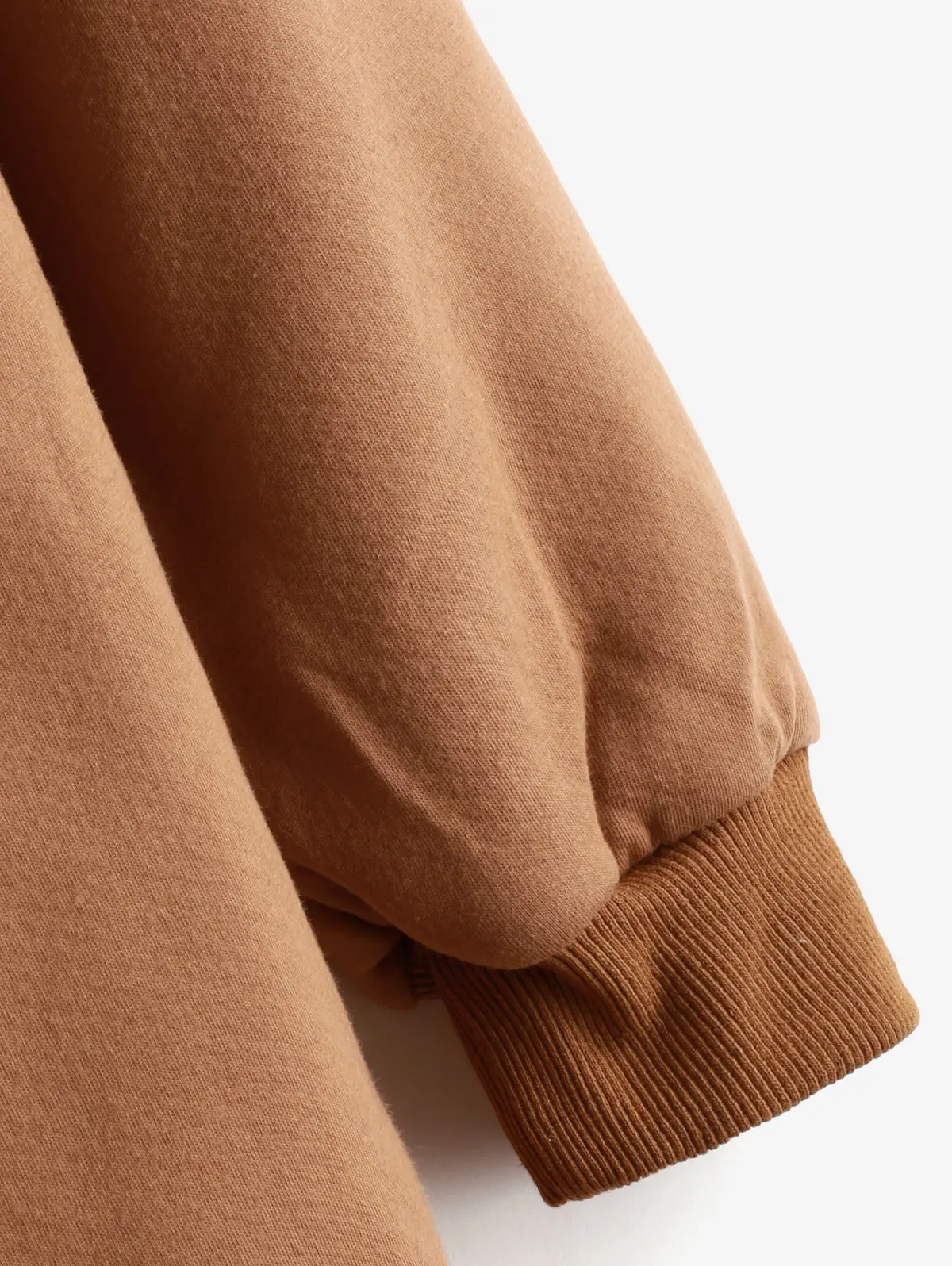 Женское пальто с капюшоном на меховой подкладке длинным рукавом | Женская одежда