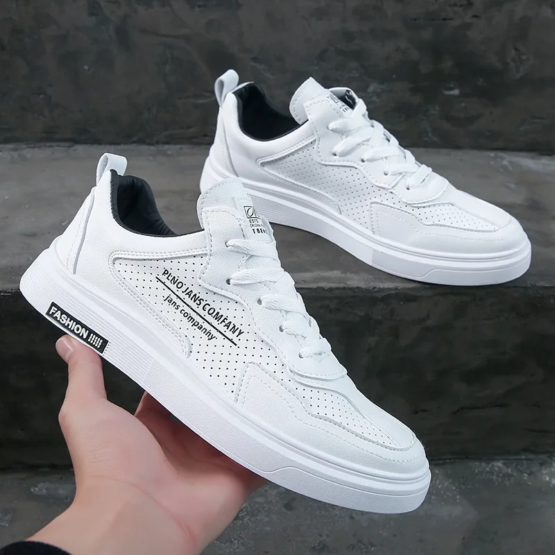 

Leather Men Shoes Sneakers Big Size Men Casual Shoe Breathable Leisure Male Non-Slip Footwear Vulcanized Shoes Zapatillas Hombre