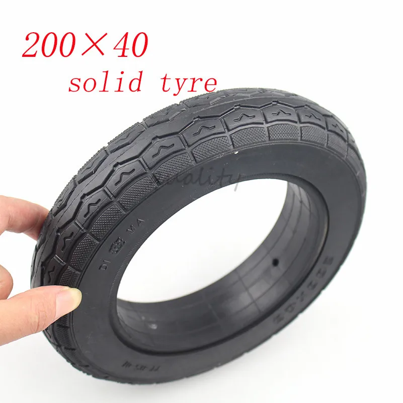 Good Quality 200x40 solid tyre 200*40 tubeless tire wheel Electric Scooter 8 inch folding bicycle baby's car solid tyre