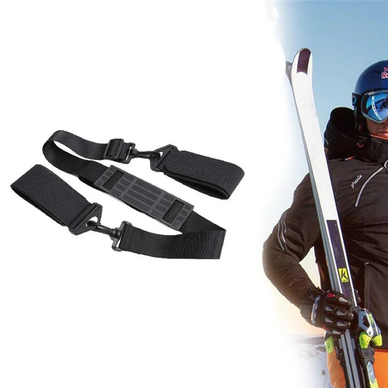 

Adjustable Nylon Ski Snow Board Easy To Use Super Durable Fixed Strap Shoulder Pole Carrier Lash Holder Sling For Outdoor Skiing
