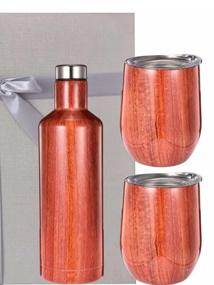 wood set Высокое качество, 12 унций, непроливающаяся чашка-непроливайка, Детская кружка, бутылочки-пустышки, бутылочки-термосы, стакан, Прямая поставка и поддержка на заказ - Цвет: wood set