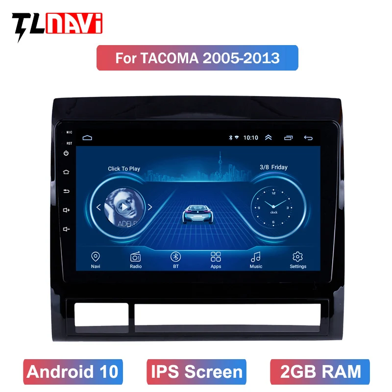 Android 10 Автомобильный мультимедийный плеер GPS для 1TOYOTA TACOMA/HILUX (Американская версия)