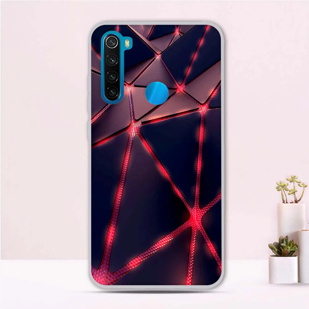 Чехол для Xiaomi Redmi Note 8 Силиконовый ТПУ чехол с принтом Pro чехлы телефонов
