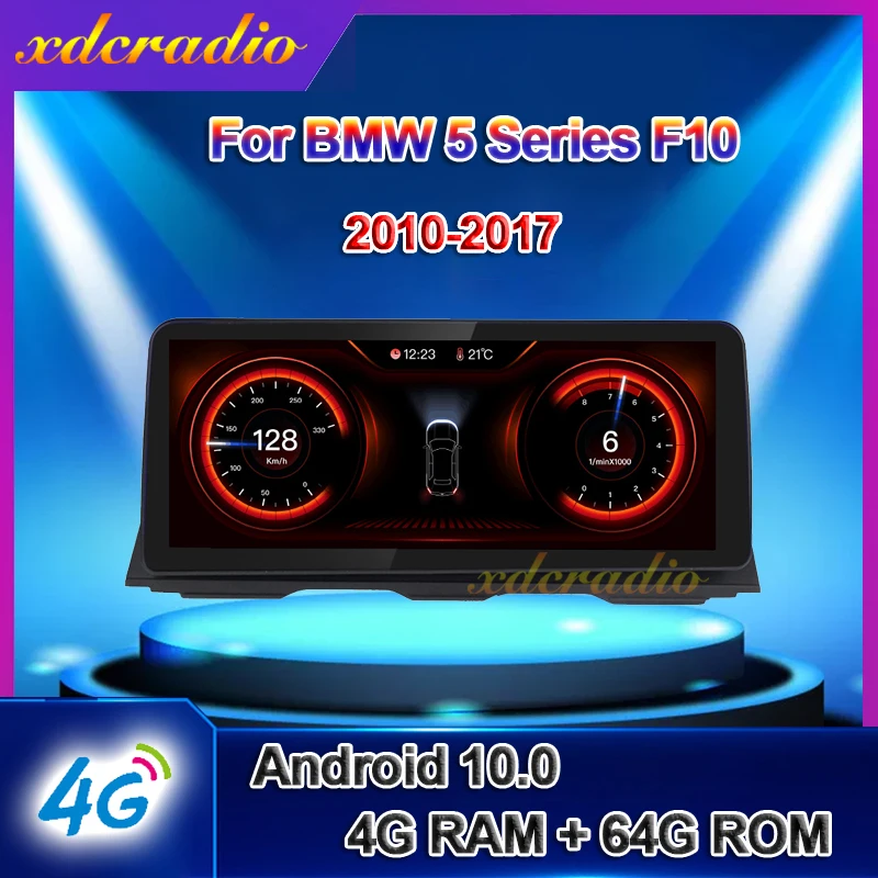 Автомобильный радиоприемник Xdcradio 12 3 дюйма Android 10 для BMW 5 серии F10 автомобильный