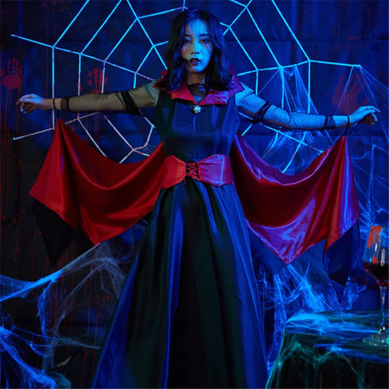 Хэллоуин страшный костюм вампира Косплэй Для женщин наряд для ночного клуба или