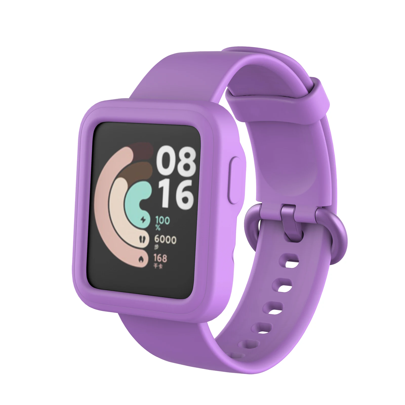 

Silicone Watch case for xiaomi watch lite screen protector solid color watch band for xiaomi wacth lite