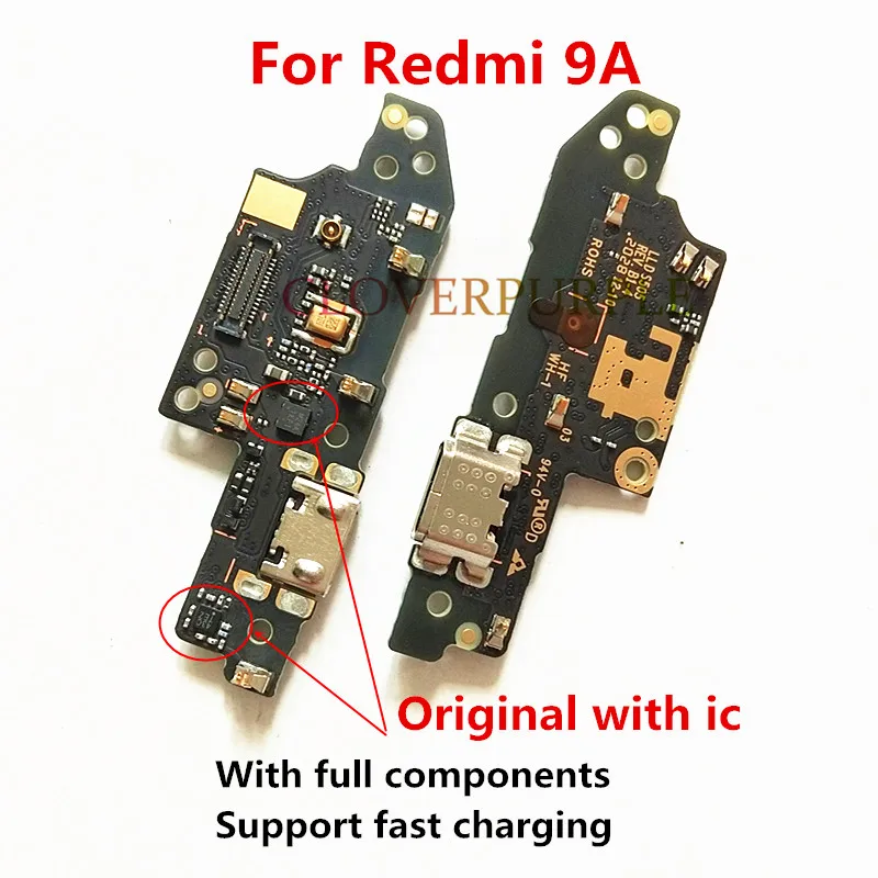 

1pc Original USB Charging Port Dock Connector Board Charger Plug Flex Cable For Xiaomi Redmi 9A