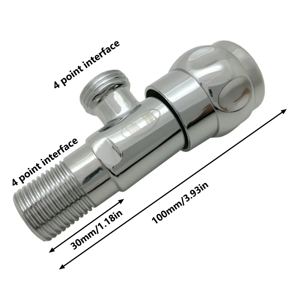 

Stainless Steel Angle Valve G1/2 Thread Triangle Valve Hot Cold Water Valve Bathroom Connector For Toilet Basin Water Heater