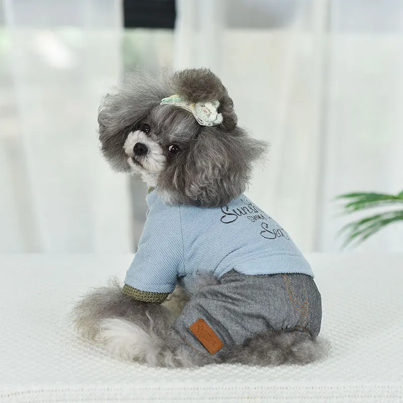 Warm Dog Clothes Autumn and Winter 2020 Costumes Pet Four-Legged Clothing Ropa Para Perro Jumpsuits for Dogs | Дом и сад