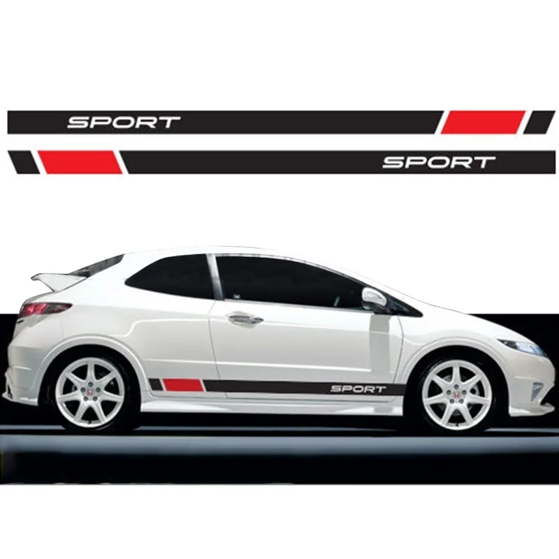 

1 Набор/2 шт., графические наклейки в полоску для Honda racing