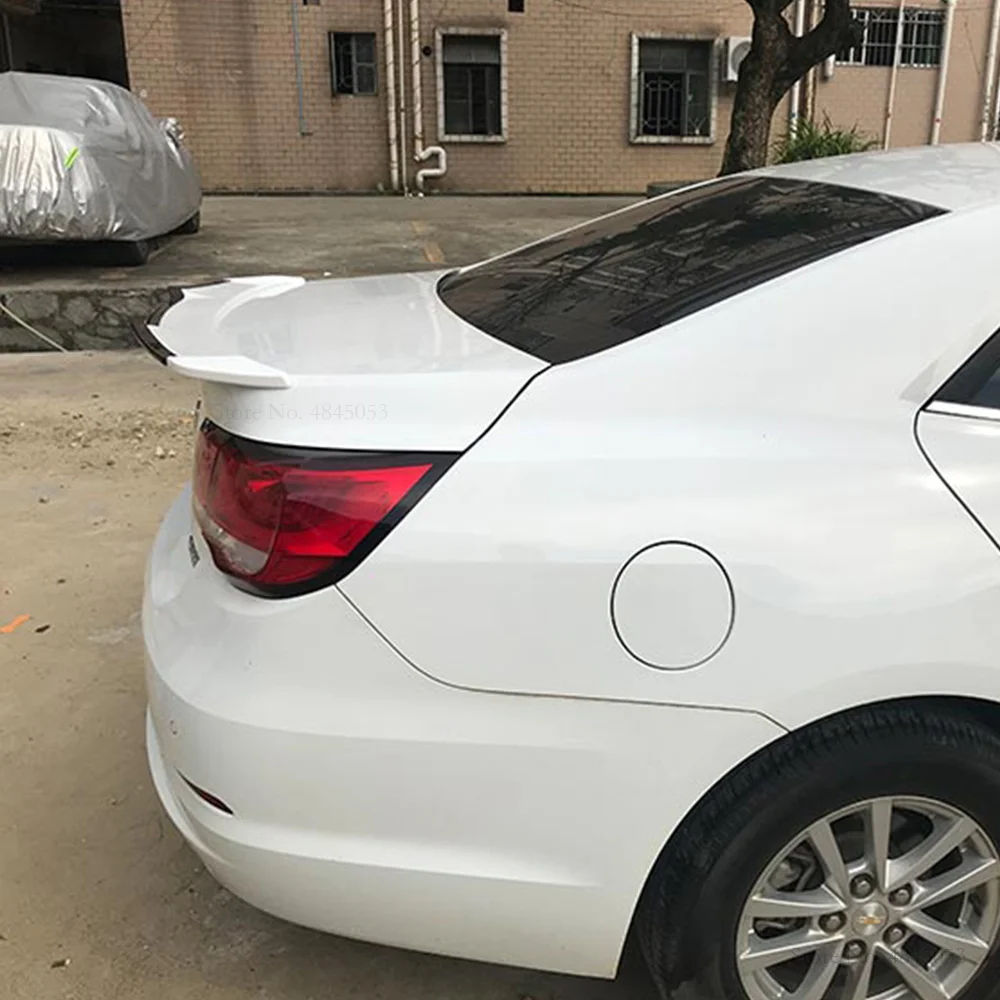 Черный спойлер для Chevrolet Malibu 2012-2019 материал ABS праймер заднего крыла автомобиля