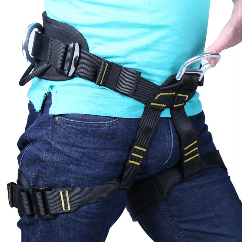 Открытый альпинистский спуск внешняя воздушная работа ремень безопасности