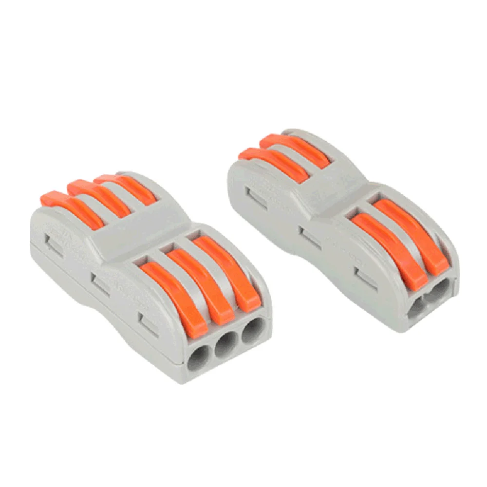 

10PCS Wire Quick Connectors 222 Terminal Block Conductor SPL Push-In Mini Terminal Block Cable Splitter Led Light Conector