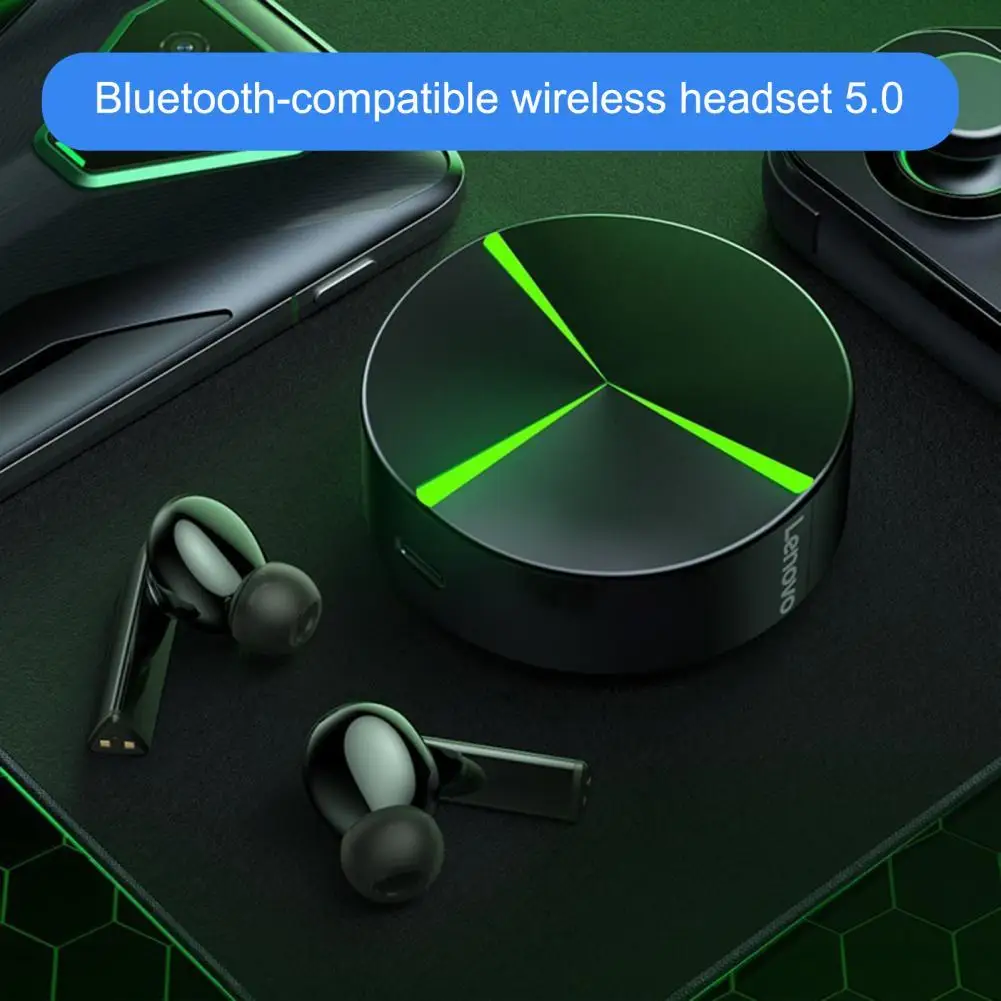 

Lenovo GM1 Bluetooth-compatible Earphone Noise-reduction Low Latency Long Standby Time TWS HiFi Sports Earbud for Doing Sports