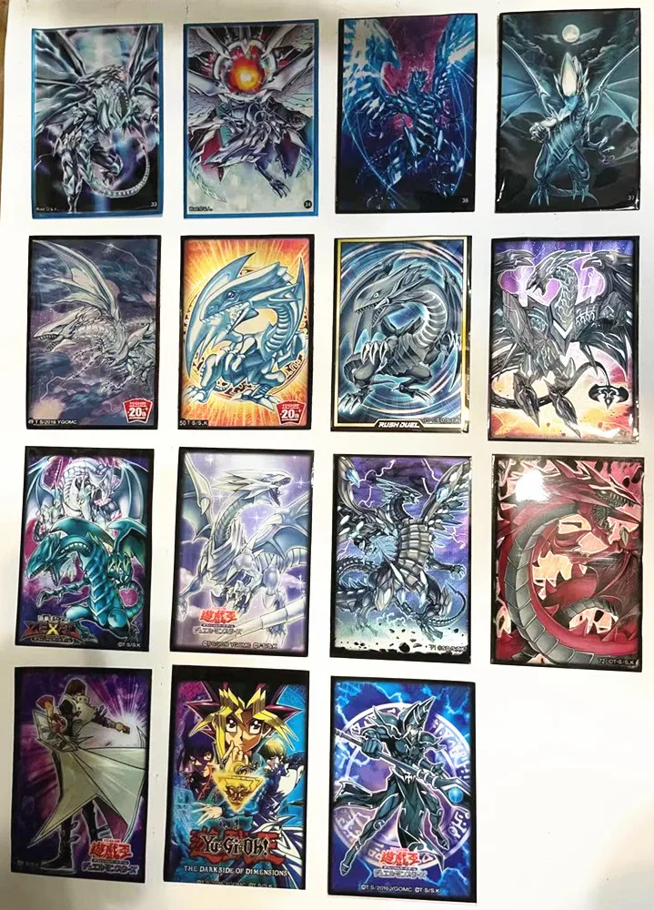 50 шт./упак. Yugioh BLUE-EYES chaomax White Dragon Game Sleeve EYES OF BLUE Yu-Gi-Oh! Защитный чехол с изображением