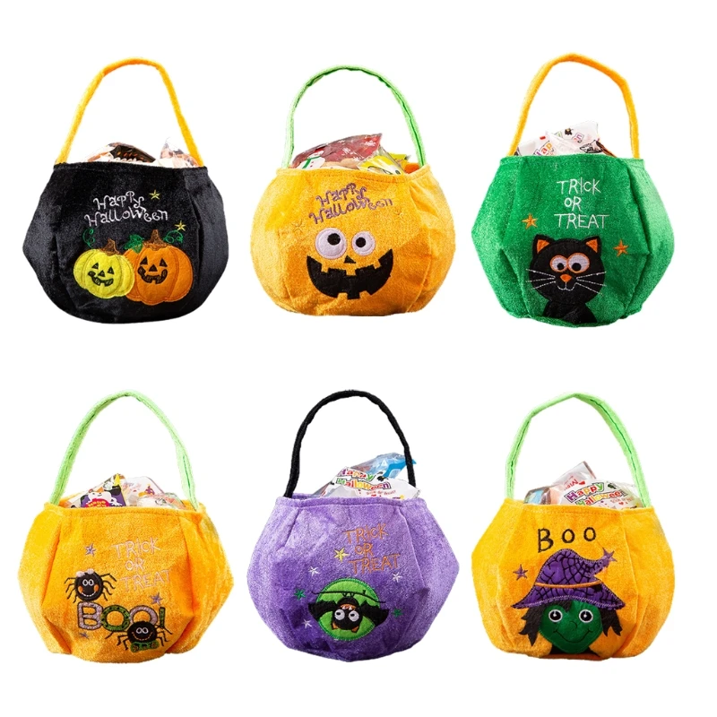 

Halloween Candy Bag Pumpkin/Bat/Black Cat/Witch/Spider/Grimace Kid Gifts Handbag