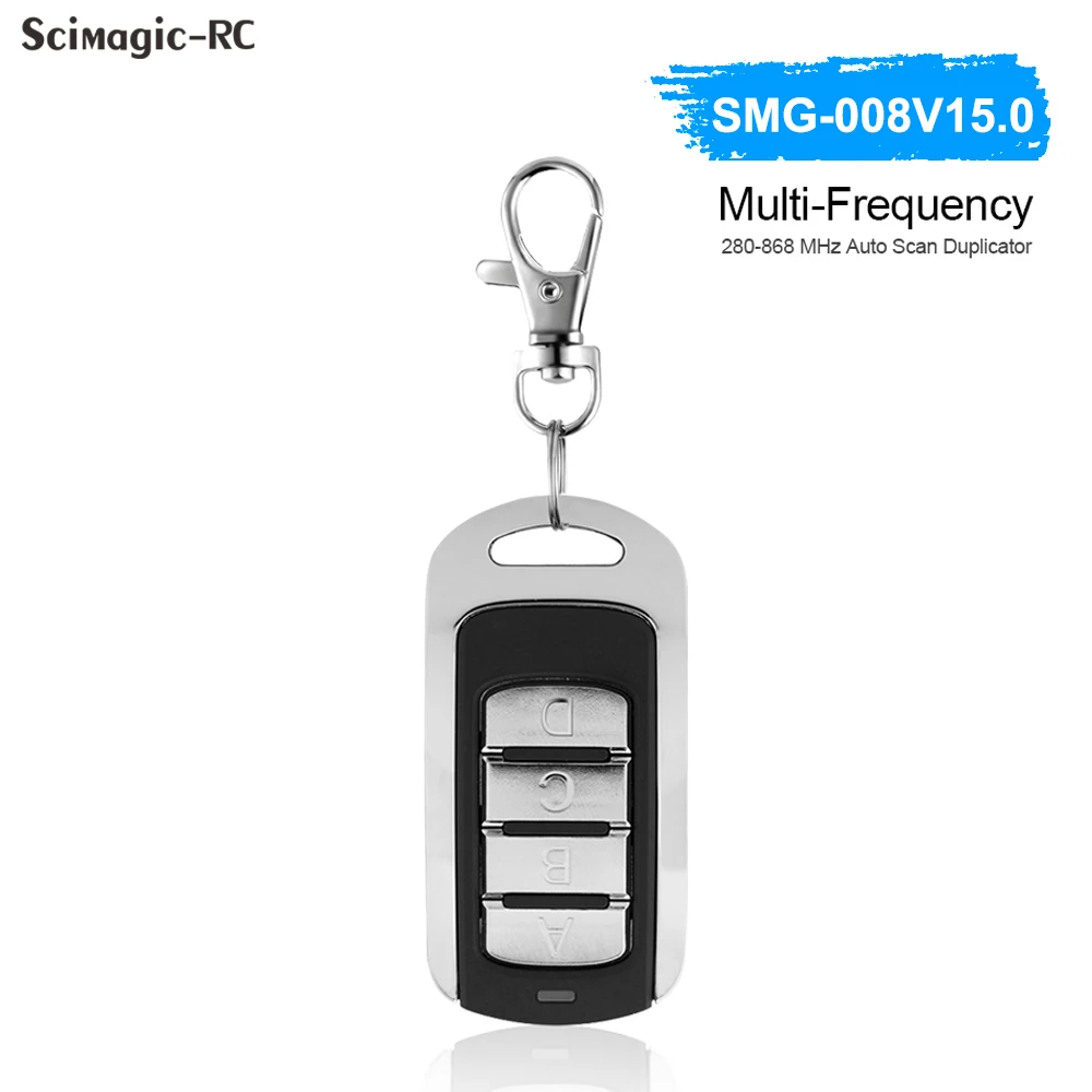 Remote Control Garage Door Commander Gate Opener Auto Scan 280MHz-868MHz Fixed Rolling Code Multi Frequency Grabber Key Fob |