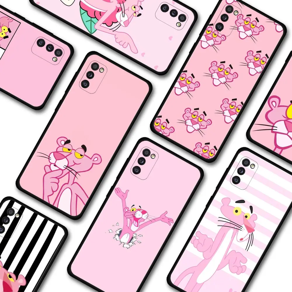 

Cartoon Pink Panther Phone Case For Samsung A91 A72 A71 A52 A51 A42 A41 A32 A31 A21s A21 A12 A11 A02s A02 A01 Shell Cover Fundas