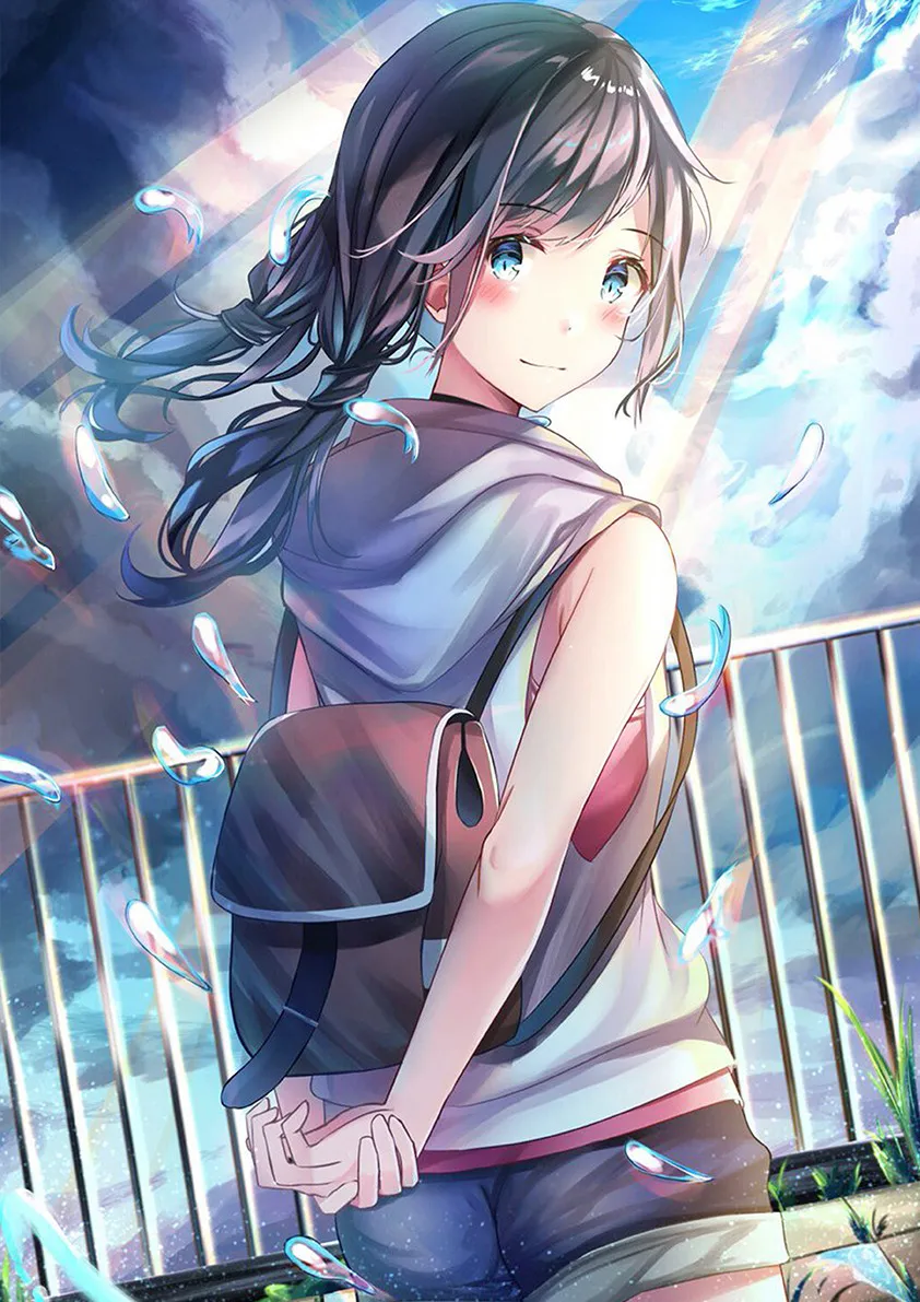 E171 Makoto Shinkai японское аниме фильм выветривание с вами покрытый плакат и печать белая бумага картина Decorativefor домашний декор - Цвет: E171