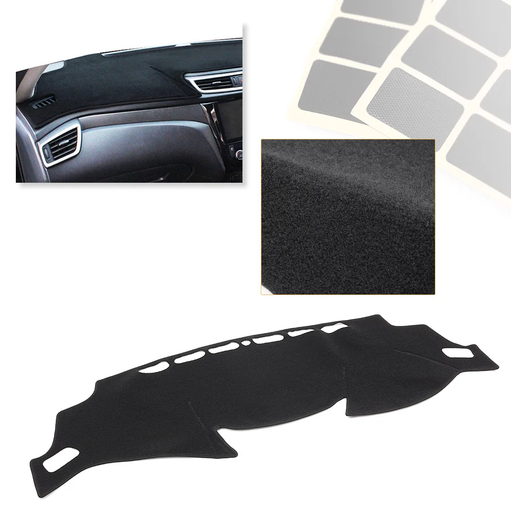 

Car Dashboard Cover Protection Fitting Accessories Polyester For Nissan Qashqai 2014 2015 2016 RHD