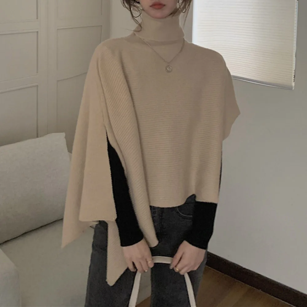 Свитер для женщин с высоким плотно облегающим шею воротником 2020 Новая мода