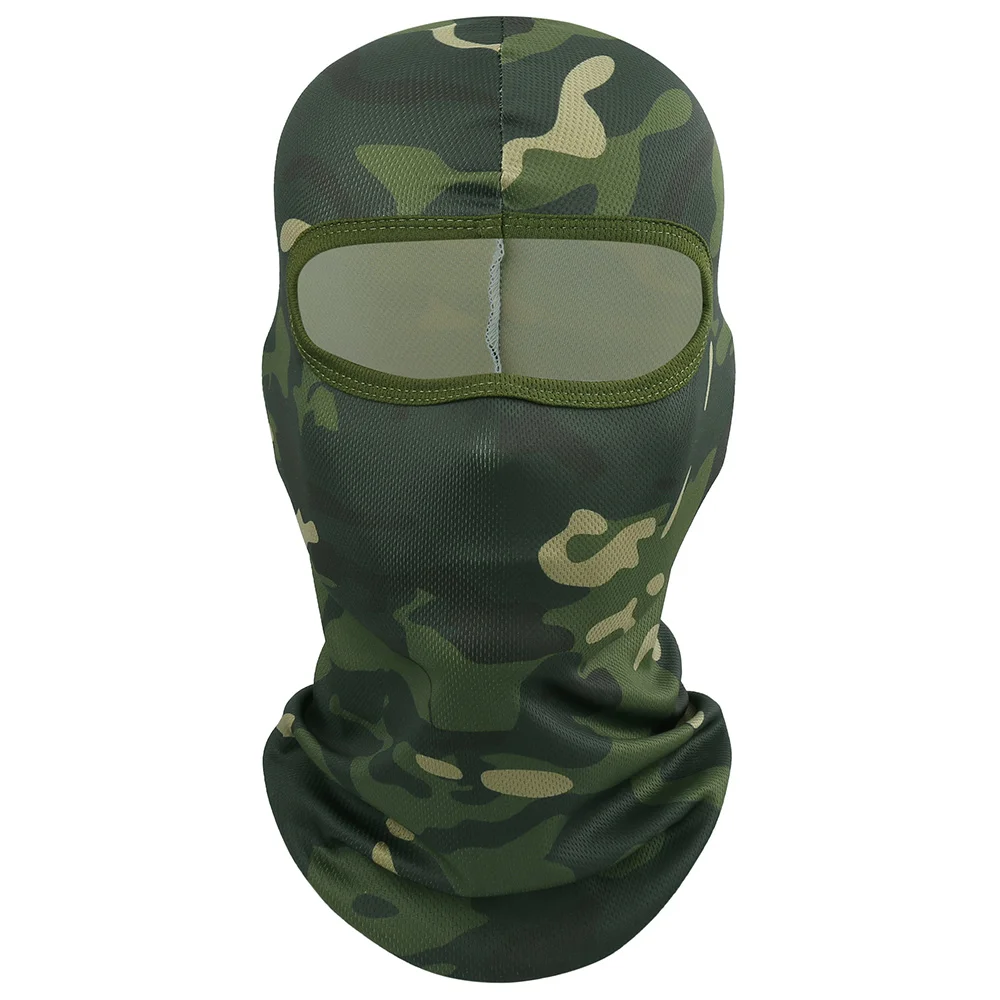 002 Мультикам, тактическая Балаклава, кепка, камуфляжная, военная, полная защита для лица, шапки, страйкбол, пейнтбол, велосипедный шлем, лайнер, мужская маска на голову - Цвет: 002