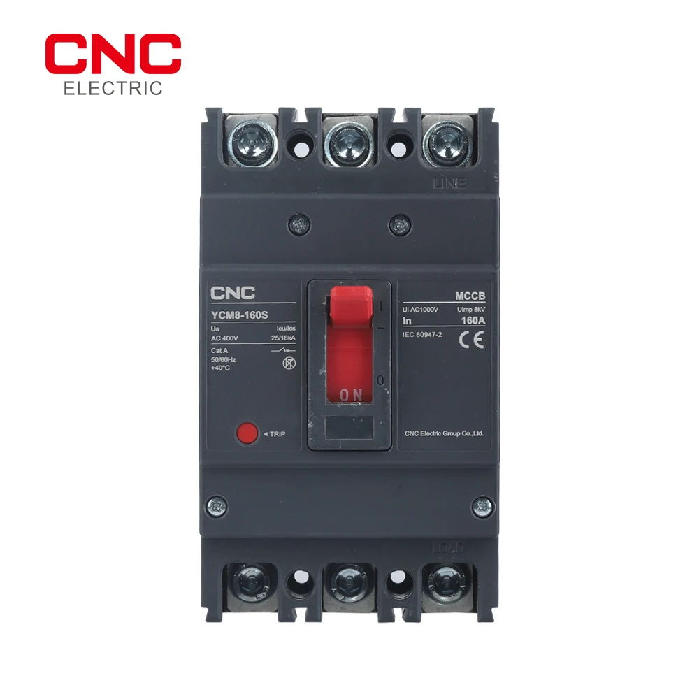 Cnc Ycm8160s 3p Fixo Moldado Case Disjuntor Ac400v 25 18ka Mccb Proteção de Distribuição de Energia