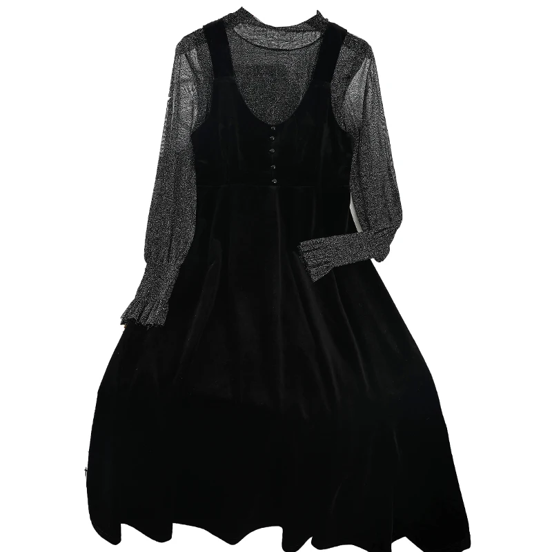 Осенне-зимняя яркая шелковая приталенная рубашка золотистого цвета бархатная