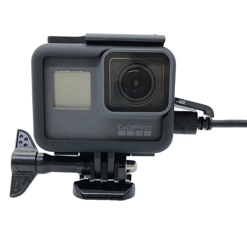 Чехол-рамка для GoPro Hero 7/6/5/Hero() аксессуары быстросъемный подвижный винт с разъемом(черный) объектив для go pro 7 белый серебристый