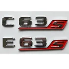 Хромированные буквы C63s E63s S эмблемы для багажника значки C63 E63 S Эмблема для Mercedes Benz AMG