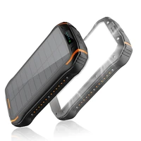 solar power bank 26800mah portable charger with outdoor camping light powerbank 2 usb type c poverbank for iphone xiaomi samsung