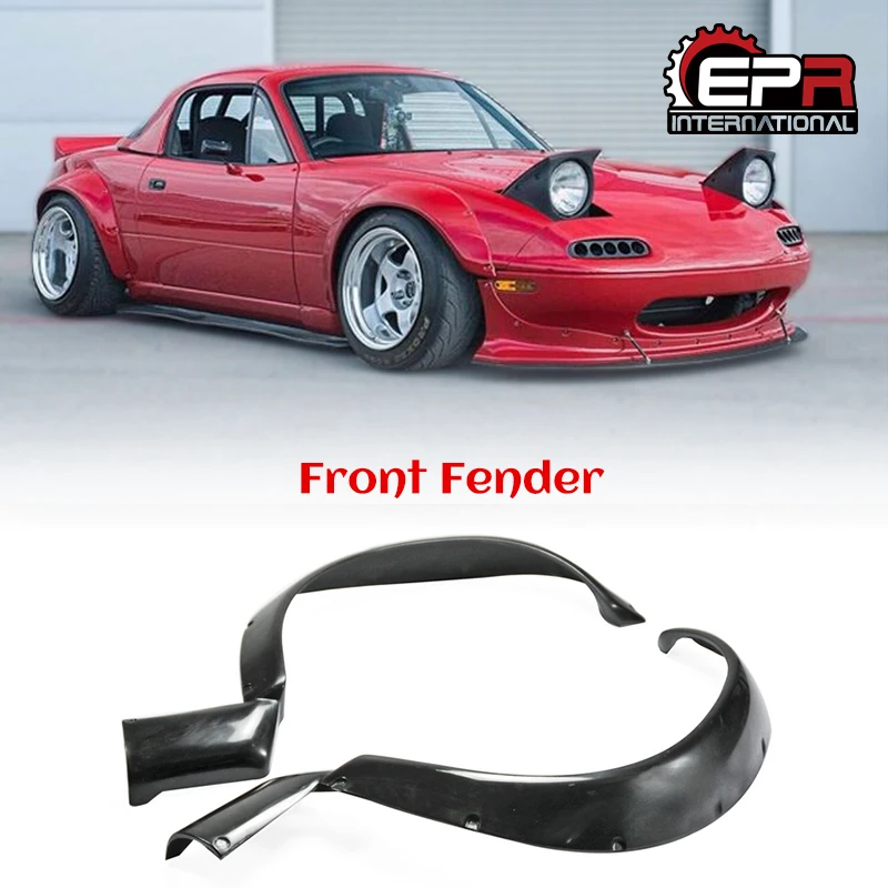 Переднее крыло MX5 NA 1989 1997 Miata Roadster из углеродного волокна с широким корпусом (2 шт.)