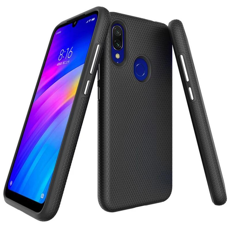 чехол Xiaomi Redmi Note 7 для роскошный тонкий прочный защитный силиконовый бампер