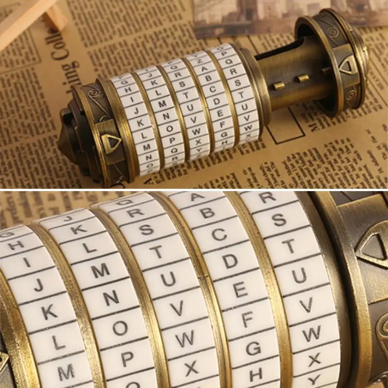 Креативный Ретро подарок ко Дню Святого Валентина цилиндрический замок с кодом