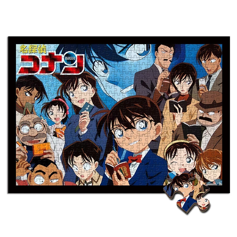 

Деревянный пазл-головоломка в виде детектива, 1000/500/300 шт.