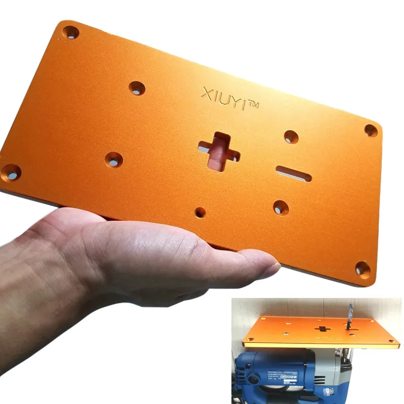 Новая электрическая Лобзиковая пила флип панель алюминиевый фрезерный стол