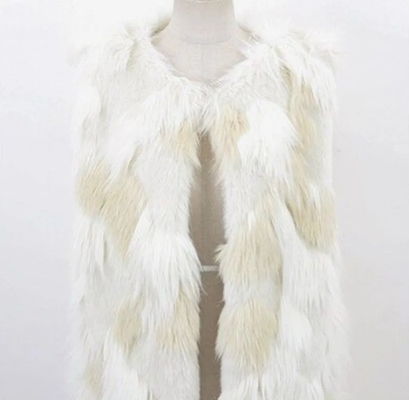 2020 винтажное зимнее пальто женские из искусственного меха жилет лисьего