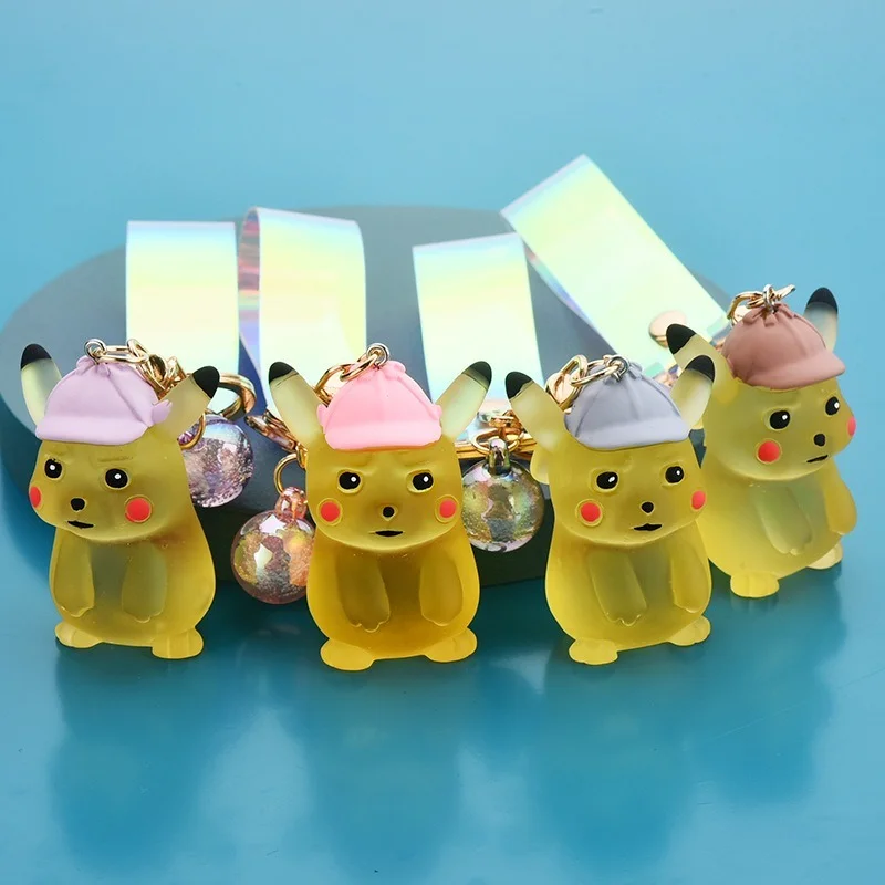 Брелок для ключей с покемоном Пикачу милый мультяшный персонаж аниме школьная