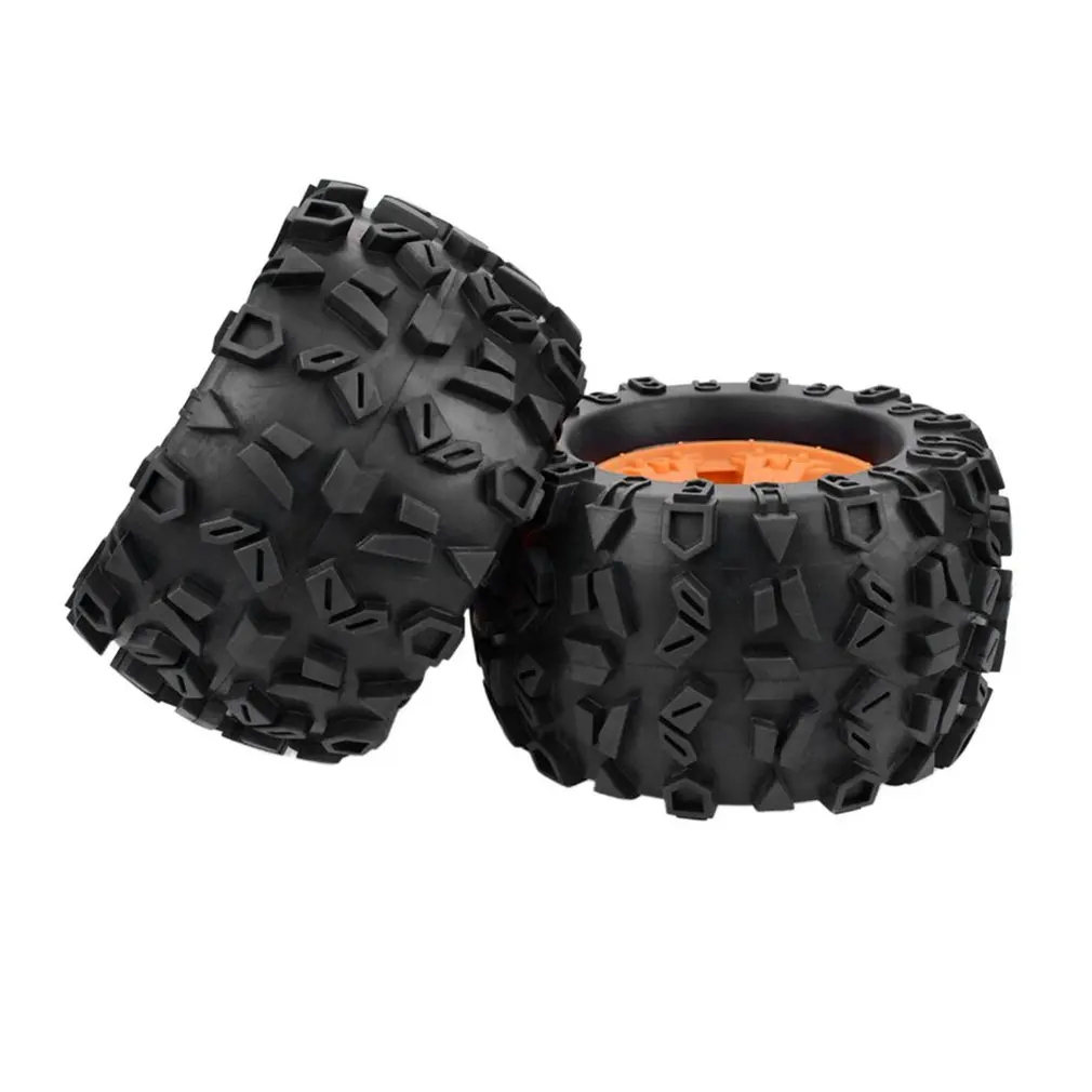 

2PCS RC Car Off-Road 1/8 Monster Truck Bigfoot Tyre Tires 17mm Hex Wheel For Traxxas ABS Wheels Tires Accessories