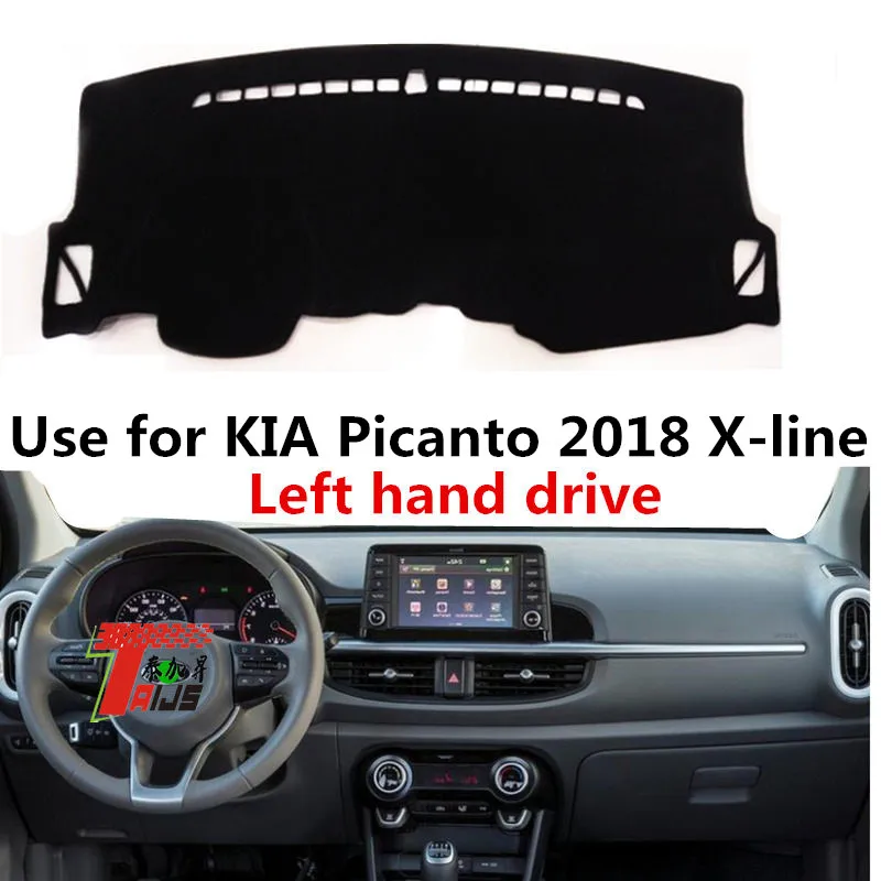 Чехол Taijs для приборной панели автомобиля с левым рулем используется K IA Picanto 2018 X
